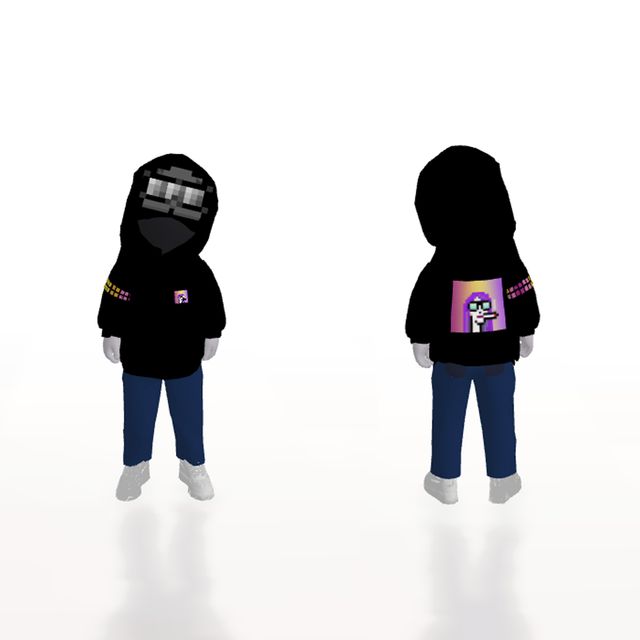 DYNAMIC PFP HOODIE AVATAR BLACK