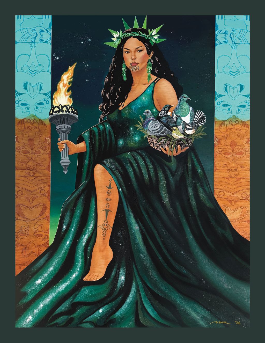 The Star of Liberty (Te Whetū o Herekoretangs) Canvas  Print