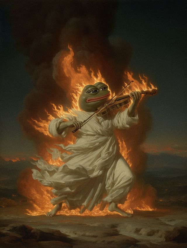 Pepe fiddled while the timeline burned