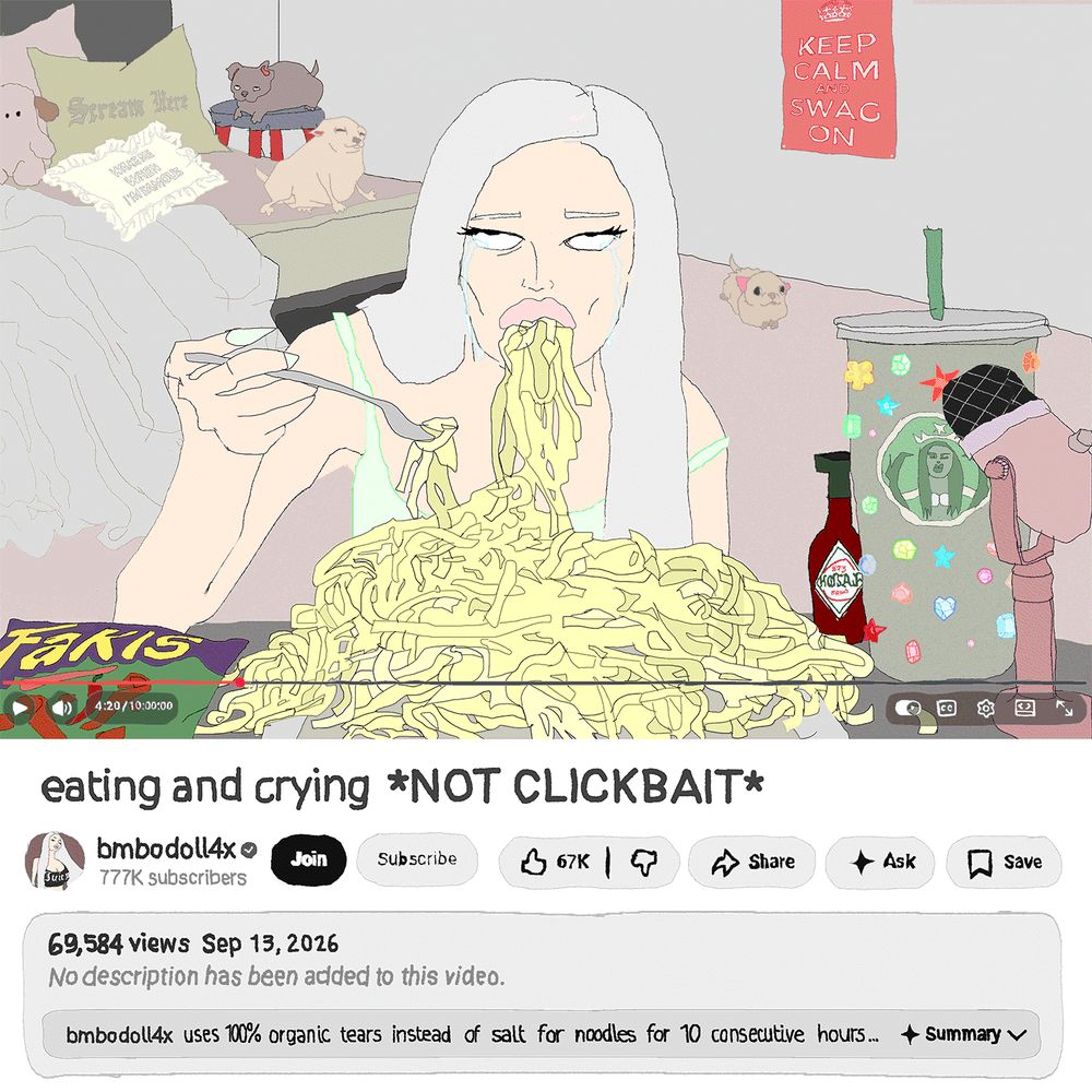 eating and crying (not clickbait) 