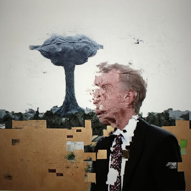 ANDROID PLAZA - Financier & Mushroom Cloud Painting A