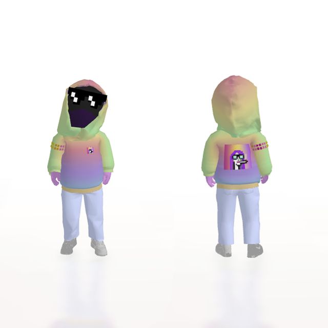 DYNAMIC PFP HOODIE AVATAR RAINBOW