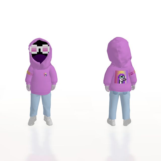 DYNAMIC PFP HOODIE AVATAR PINK