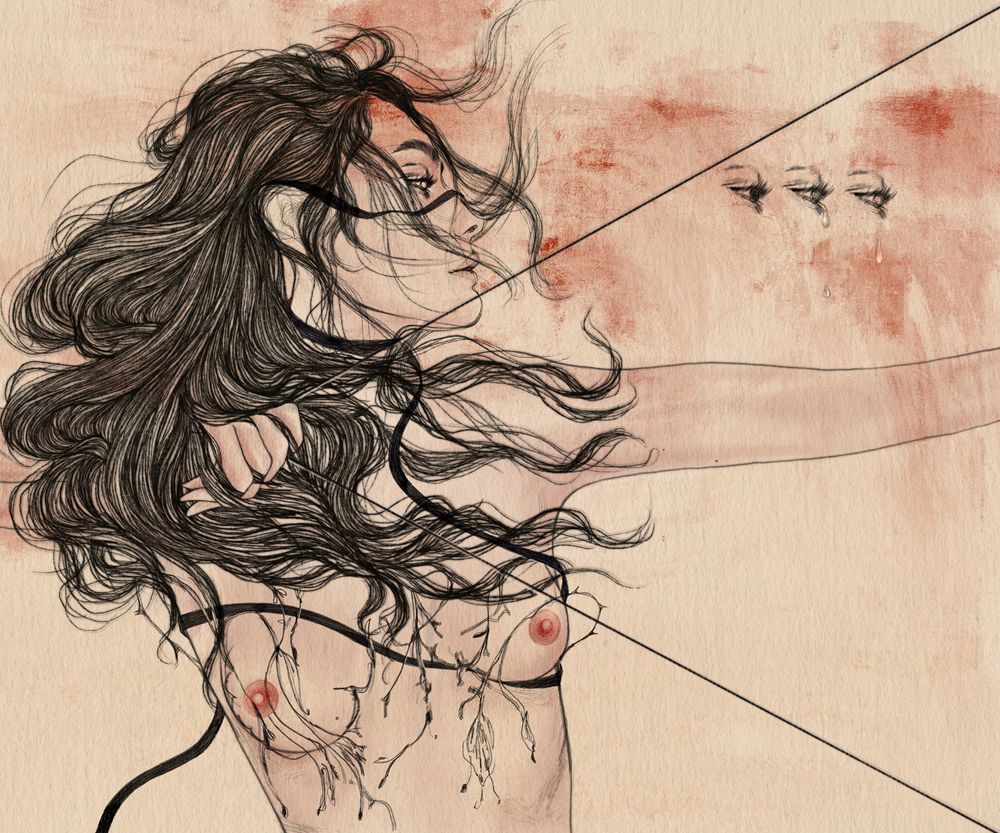 Tearing away  what no longer fits.