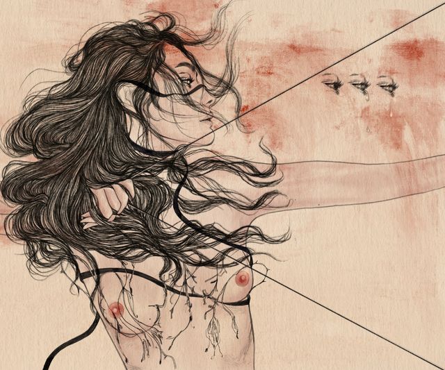 Tearing away  what no longer fits.