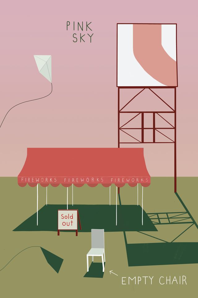Pink Sky, Empty Chair
