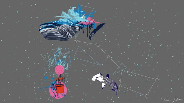 "Ethereal Depths: Celestial Odyssey of Inner Balance"