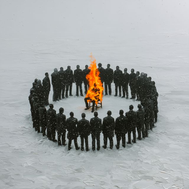 setting myself on fire to keep them warm.