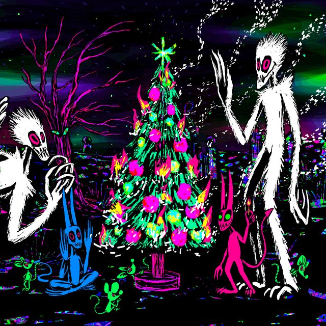 Burning Christmas Tree!
