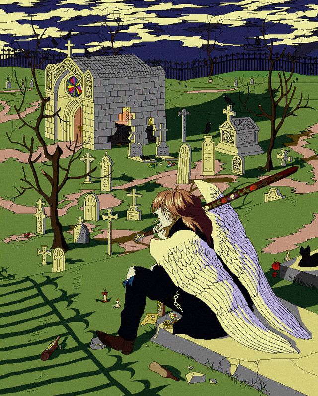 Sunset in the Lovers' Graveyard