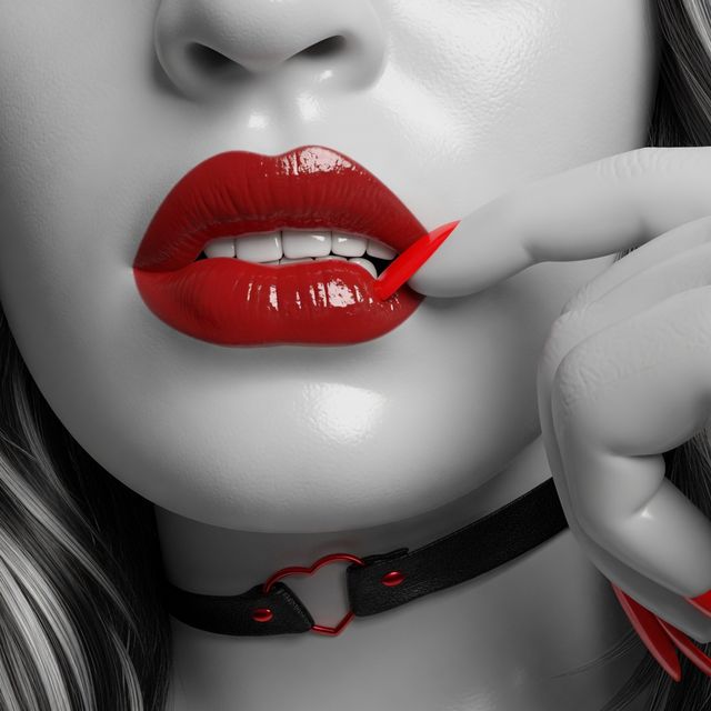 Red lipstick