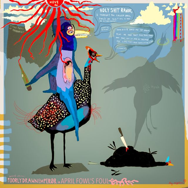 P_D_E <E.11> APRIL FOWL'S FOUL