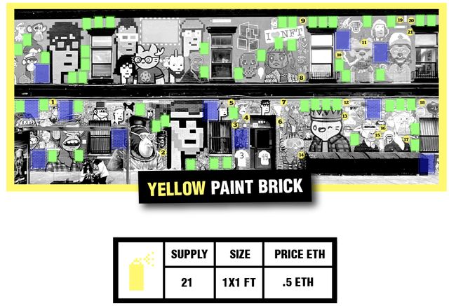 YELLOW PAINT BRICK