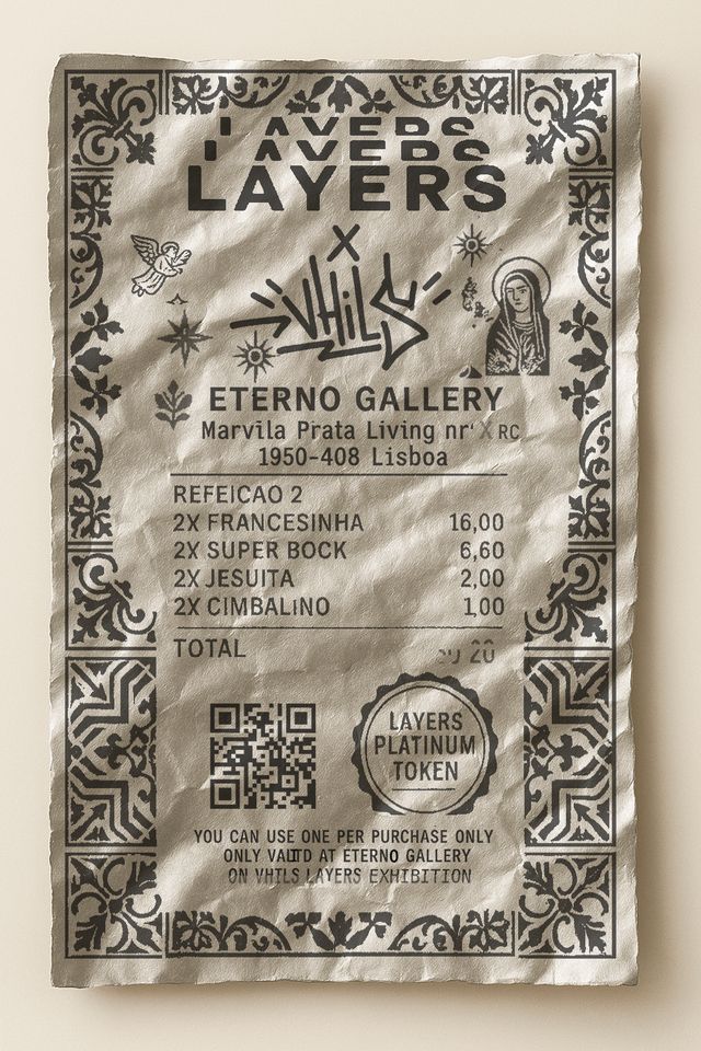 Layers x Vhils - Platinum Token - Porto