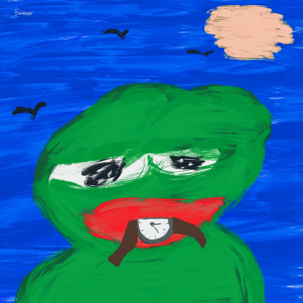PEPE EAT CLOCK (2023)