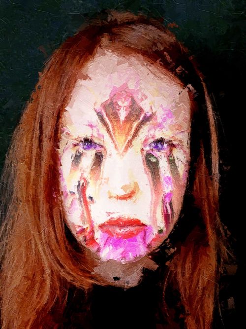 Cyber Geisha self-portrait 