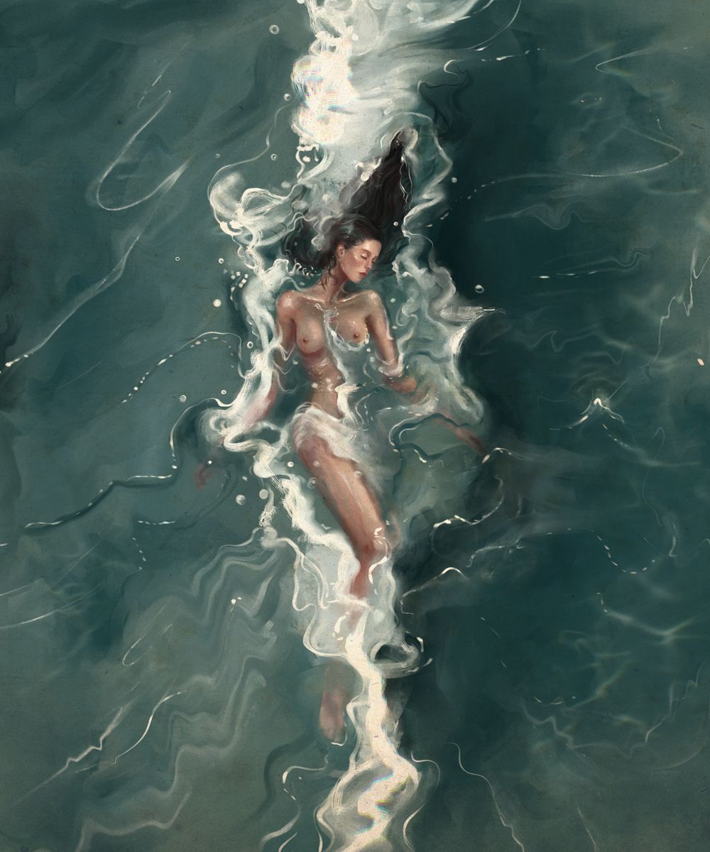 Nereid, in the forming for the wave