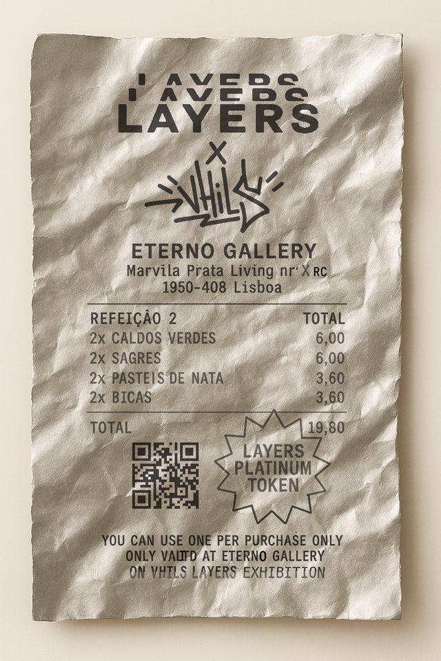 Layers x Vhils - Platinum Token - Lisbon