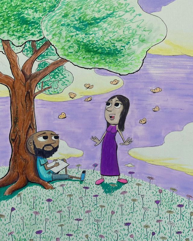 Lovers on a Hilltop