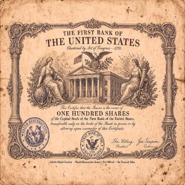 FBUS1791 - Founders Edition OR x ROSE - First Bank of United States 1791 - On-Chain Archival Art