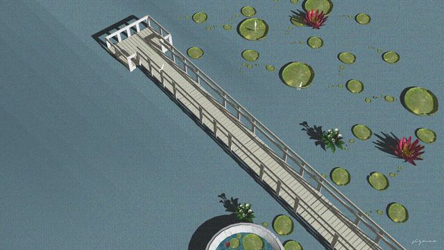 The Foot Bridge ~ somewhere in japan