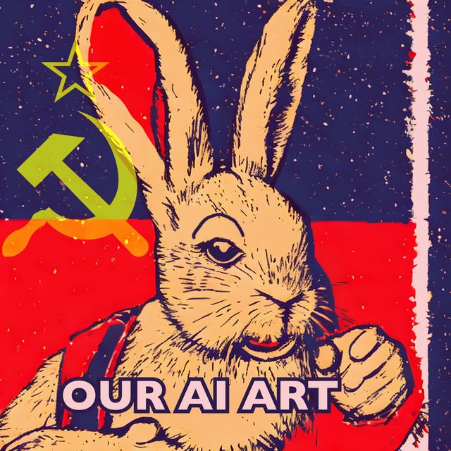 OUR AI ART (Communist Bunny I)