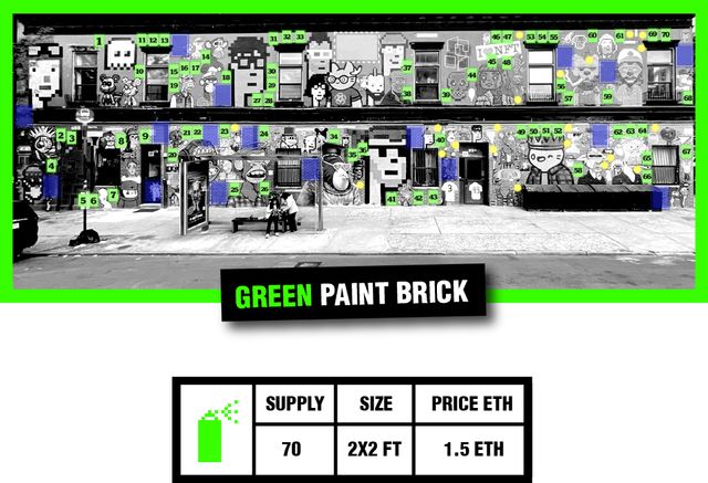GREEN PAINT BRICK