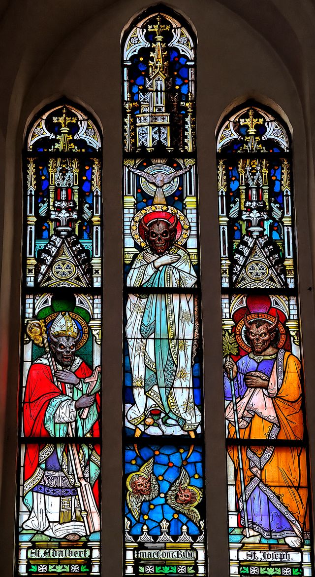 A window… Not a saint...