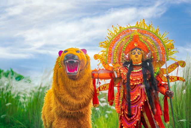 Maa Durga & Her vahana 