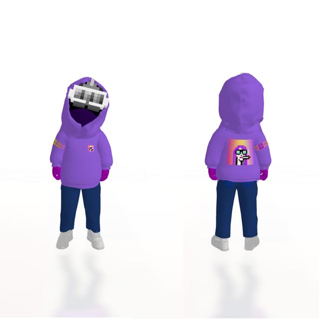 DYNAMIC PFP HOODIE AVATAR PURPLE