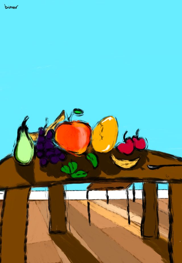 Frutta e uovo d'oro.