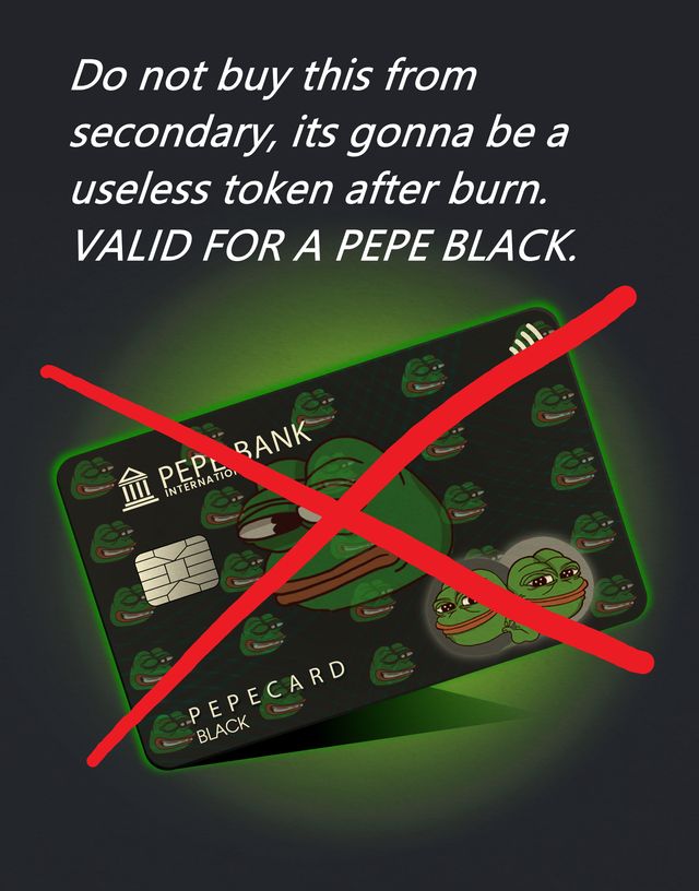 Token for a Black Card