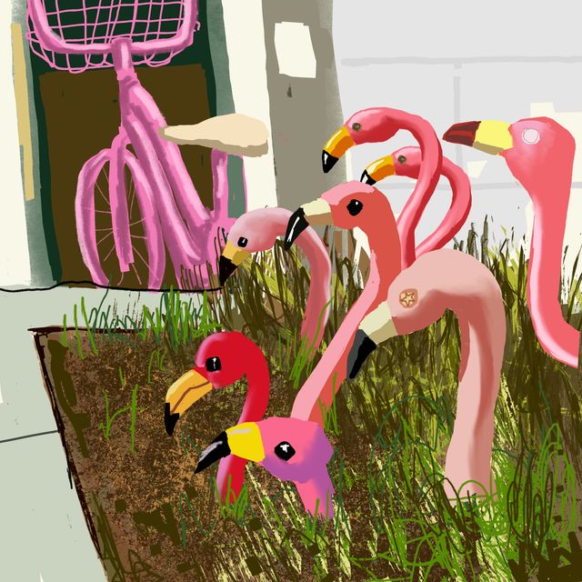 Pink Plastic Garden