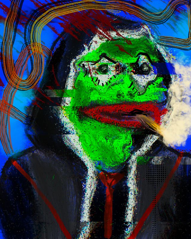 Pepe Smokes a Stogie