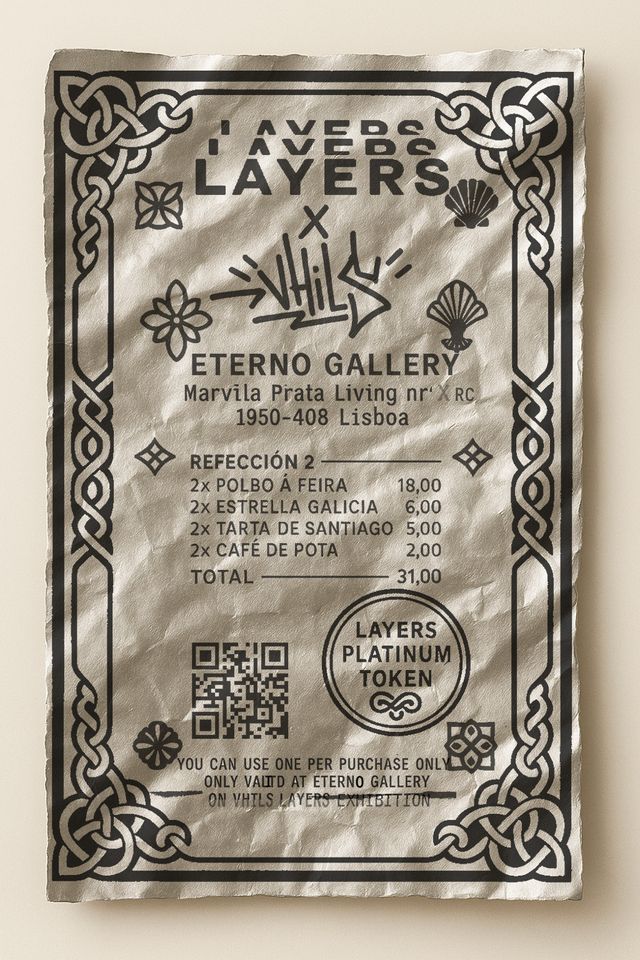 Layers x Vhils - Platinum Token - Galicia