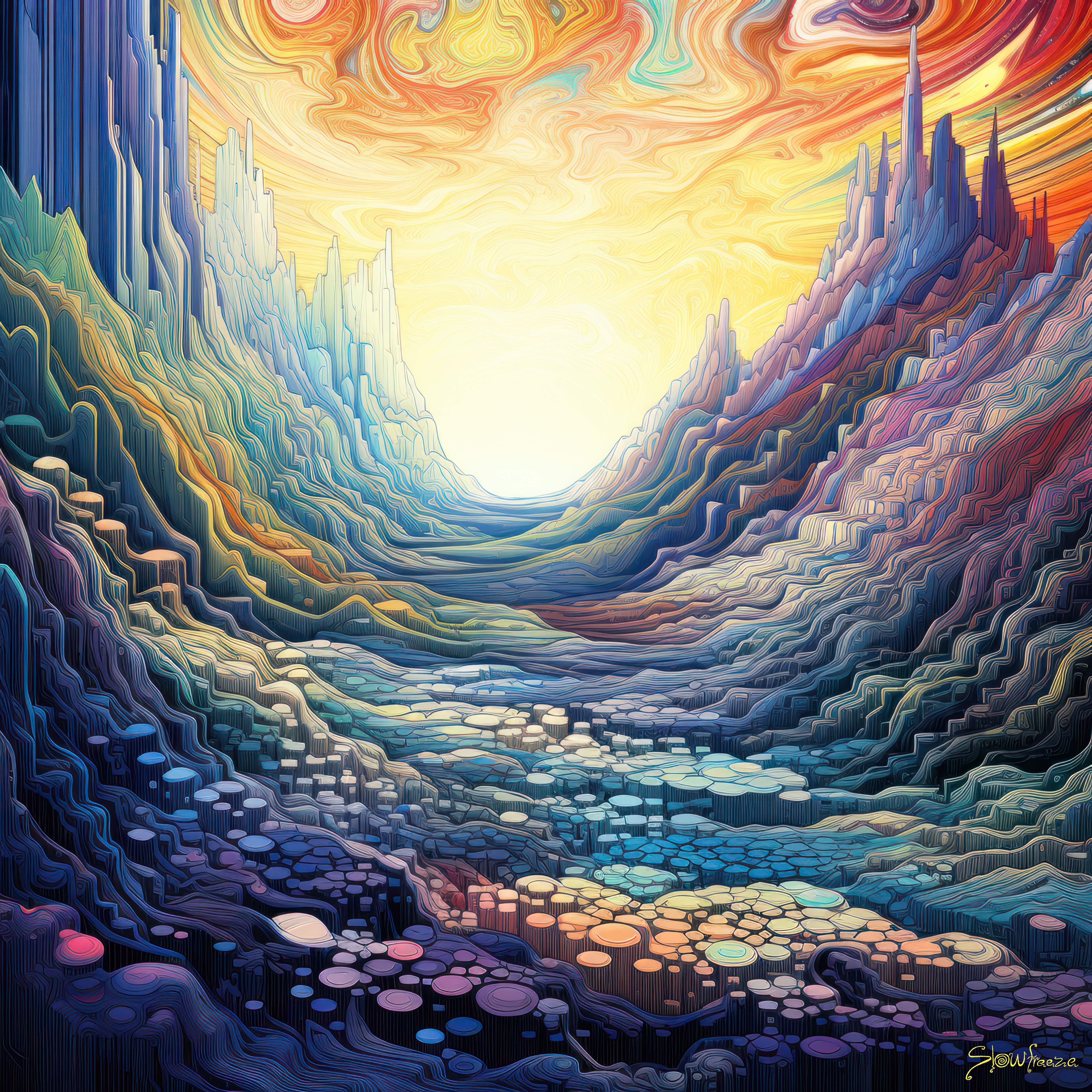 Astral Dance of Colors