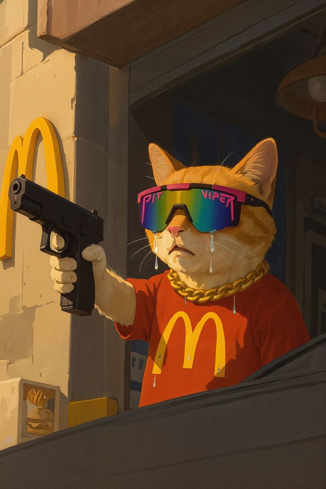 No, bro...YOU put the fries in the bag. 