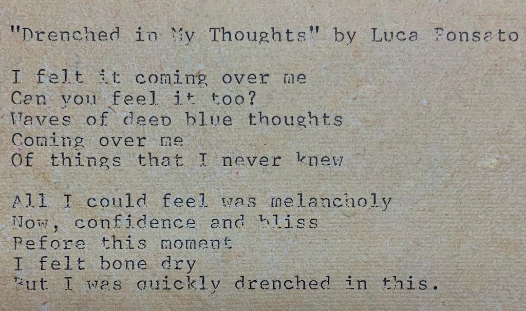Drenched in My Thoughts