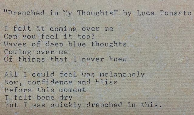 Drenched in My Thoughts