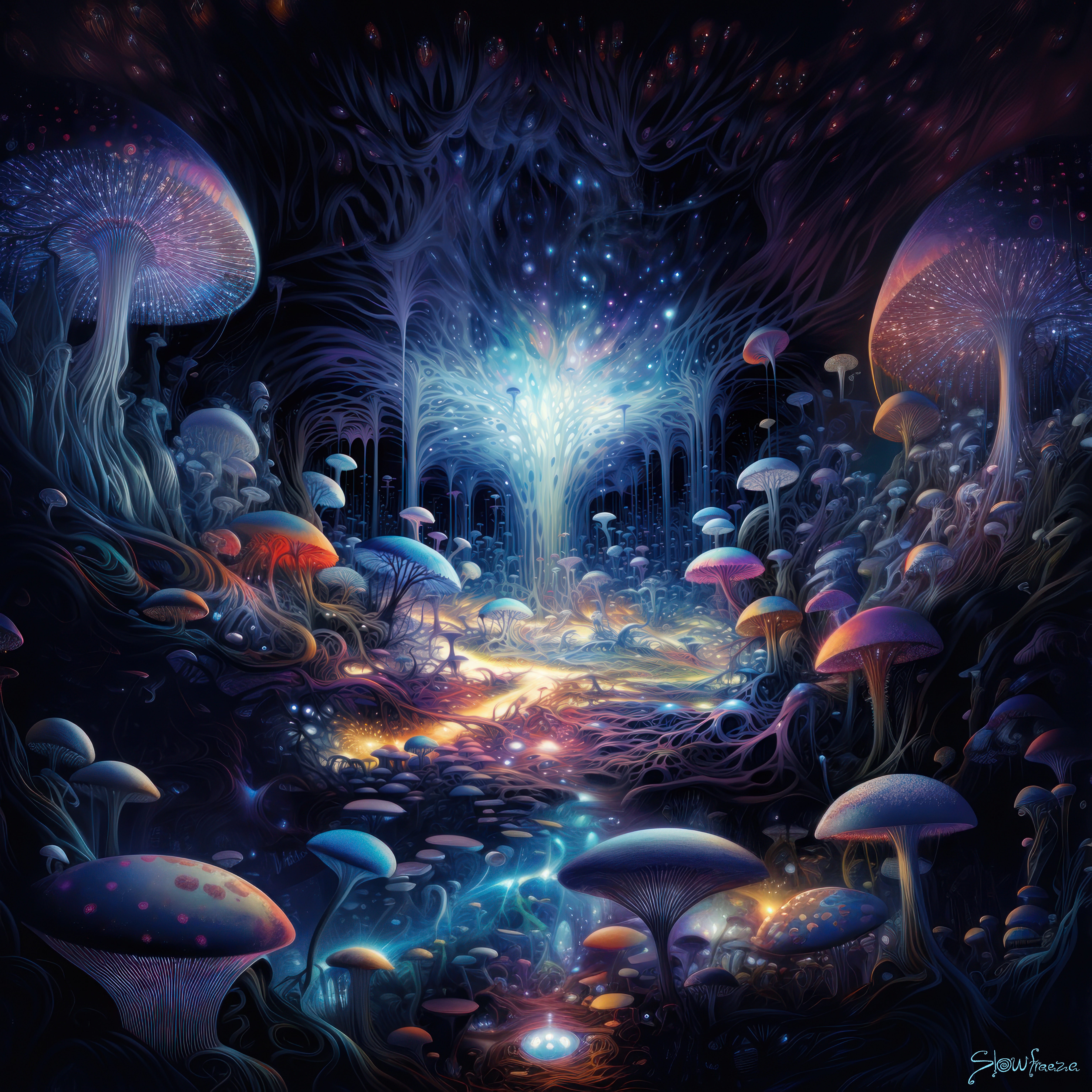 Oneiric Magic Mushroom Forest