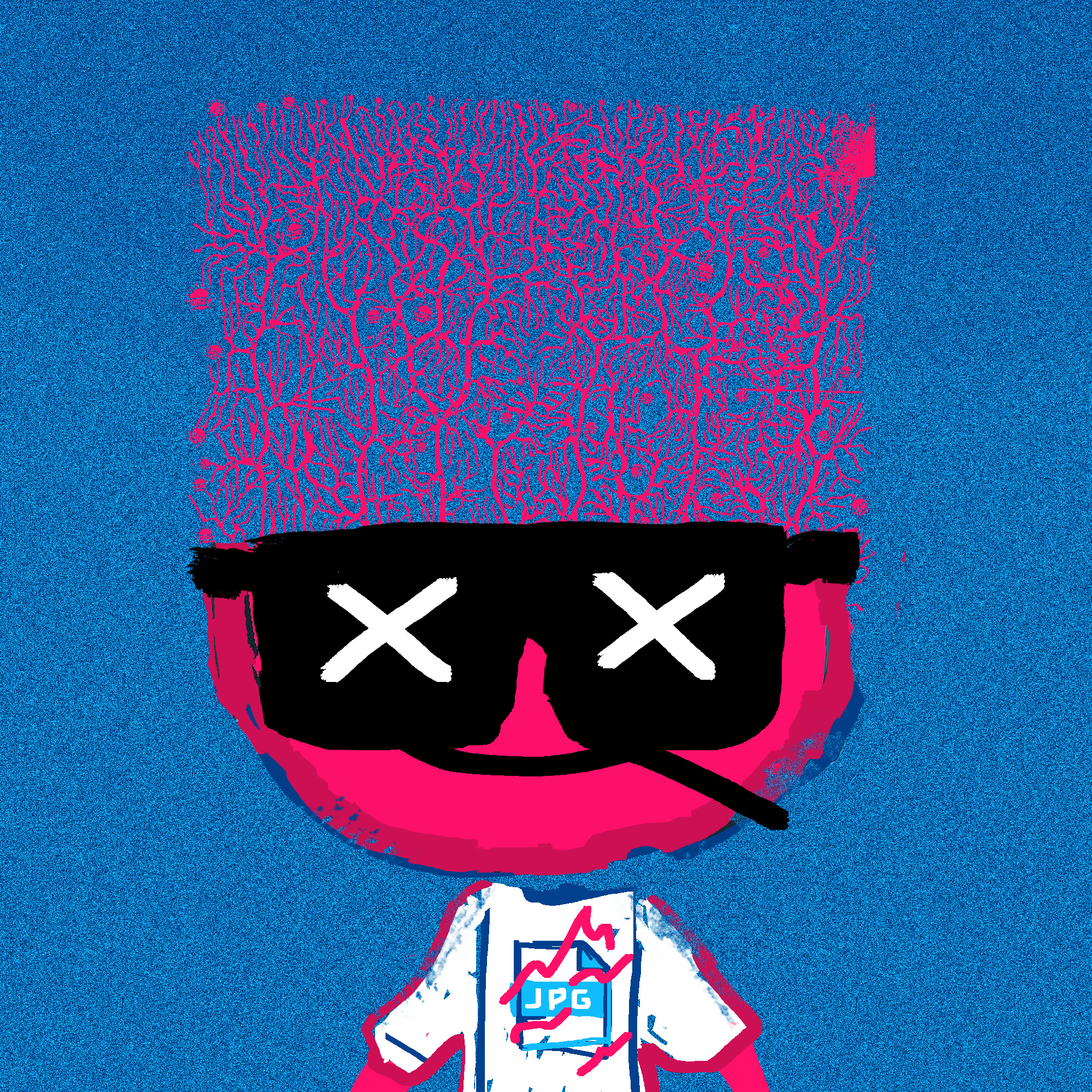 found myself in a square pixel image