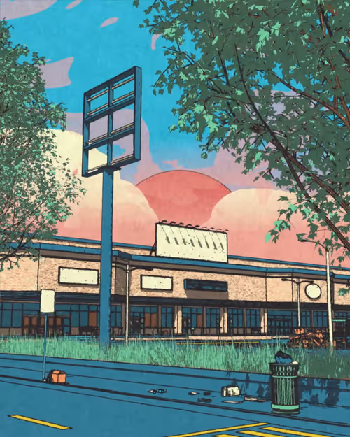 The Old Mall and the Trailer Lot